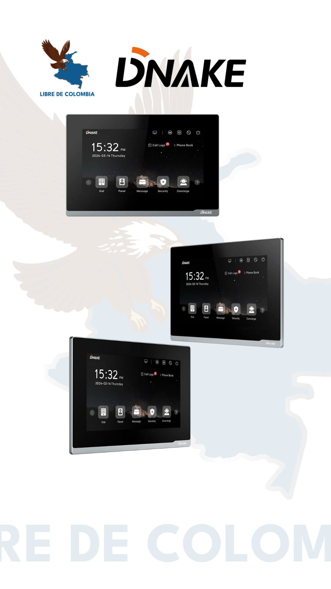 E216 Monitor de interior con sede en Linux de 7 "